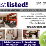 SOCIAL MEDIA – Just Listed Postcard for #214, 9525-162 Ave